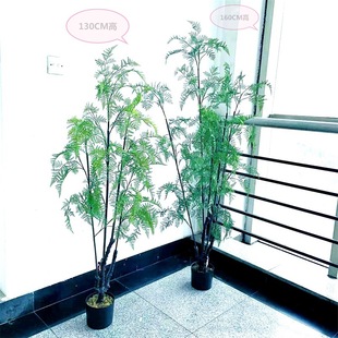 Factory shop simulation Fern potted plant ornaments wholesale horsetail Fern feel Fern fern tree home decoration