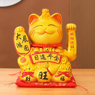 Luckcat ceramic home ornaments creative Japanese-style rich cat piggy bank shop opening activities gift wholesale