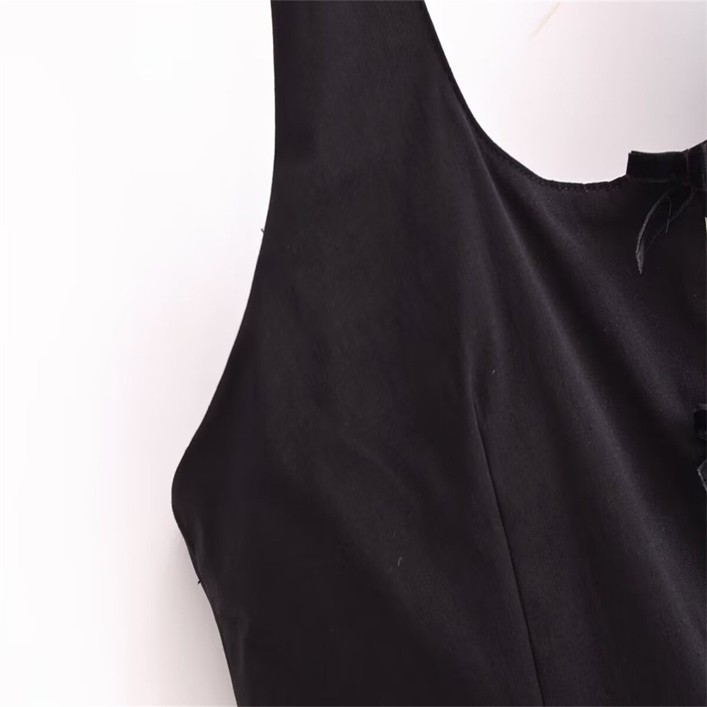 Series Sexy Backless Hanging Collar round Neck Short Puffy Mini Dress