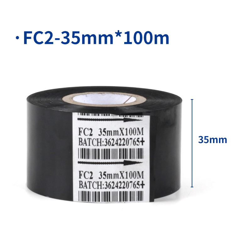 Sakura fabricante fecha cinta de codificación FC1FC2FC3 máquina de codificación cinta transferencia térmica 25*100 cinta negra