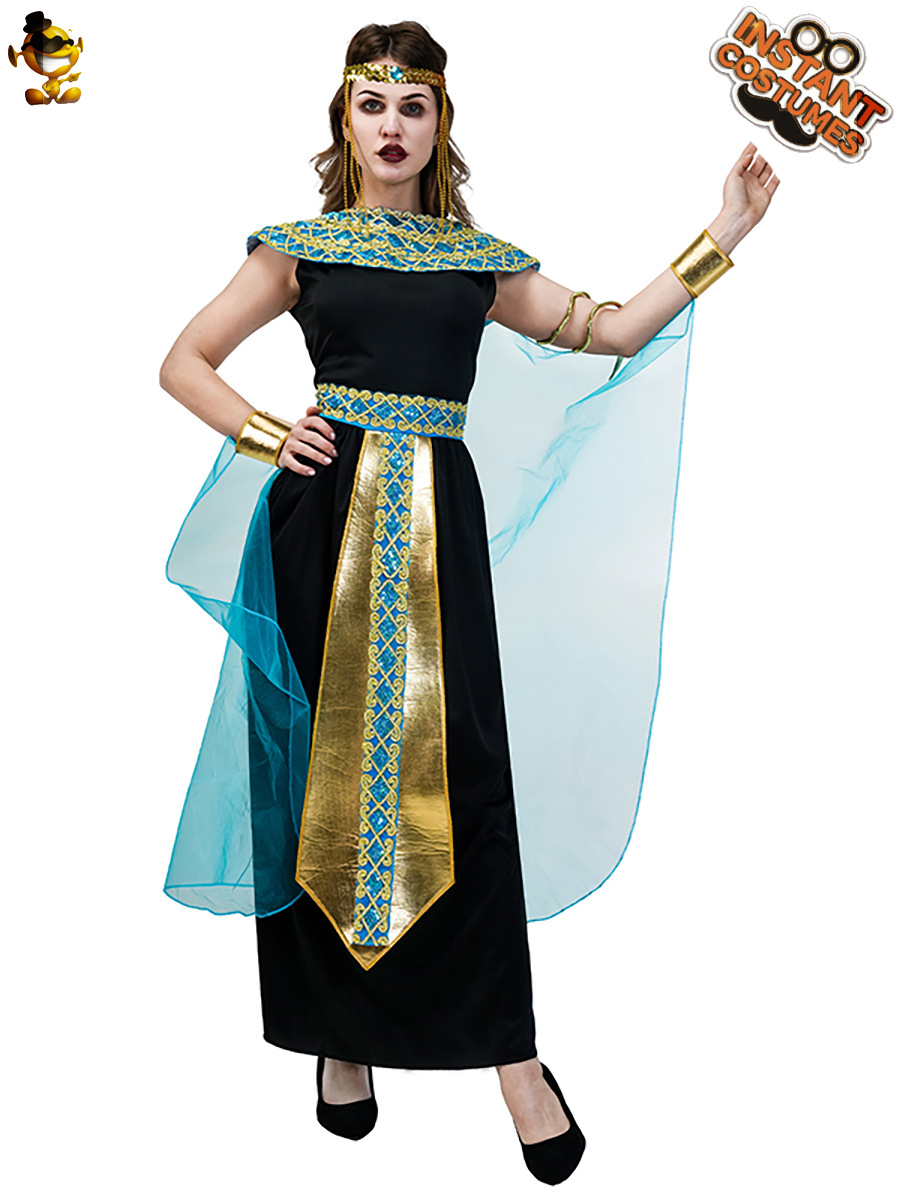 Disfraz de Cleopatra para Cosplay de Poliéster para Halloween y Escenario