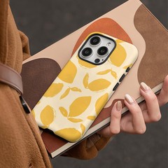 新しいヨーロッパとアメリカのレモンアップル 17 携帯電話ケース 2-in-1 ワイヤレス磁気フィルム iP15promax 保護カバー 16