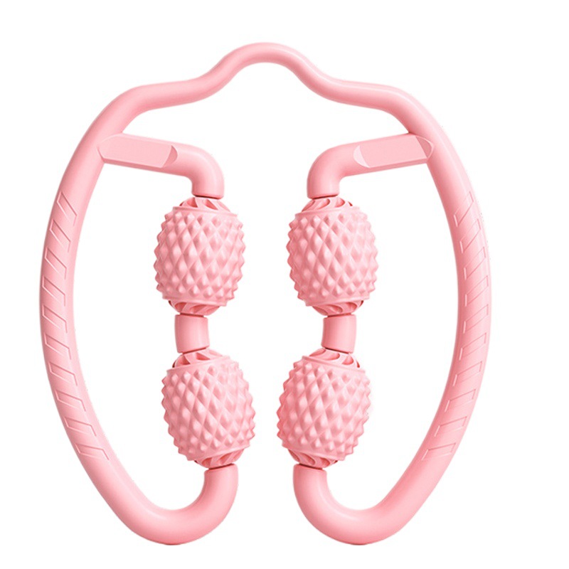 Anillo de pierna clip de pierna masajeador de pierna rodillo de espuma eliminación muscular relajación pantorrilla Dispositivo de cuatro ruedas pierna adelgazamiento artefacto