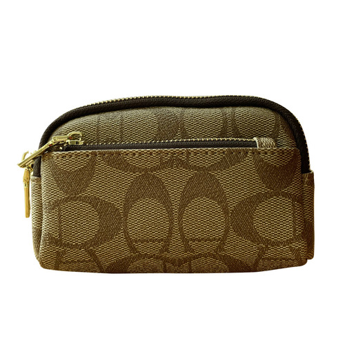 European and American exquisite high-end large-capacity coin purse women's three-zipper multi-functional mini hand-held small wallet clutch bag