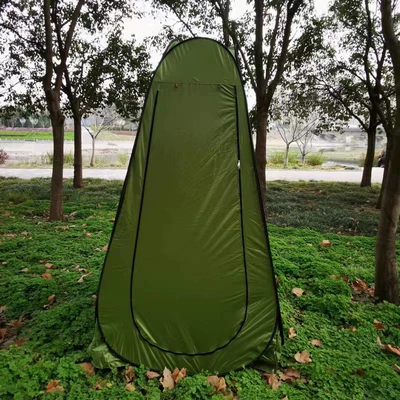 Manufacturer Wholesale 1.2-Meter Two-Window Outdoor Bathing Tent, Changing Room, Toilet, Portable Lightweight Quick-Opening Tent for Camping (Avtomobil dam çadırları) - army-green-12-meter-double-window-1