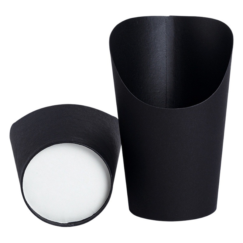 Disposable egg cup wholesale thickened cowhide slant cup potato cup baking box ice cream cup cylinder