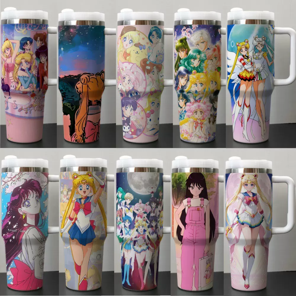 40oz汽车杯美少女战士 Sailor moon 不锈钢冰霸杯 tumbler 保温杯