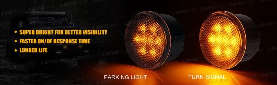 Suitable for Jeep Wrangler JK China Net Light Wrangler Dragon Edition China Net Turn Signal Front Turn Signal Light
