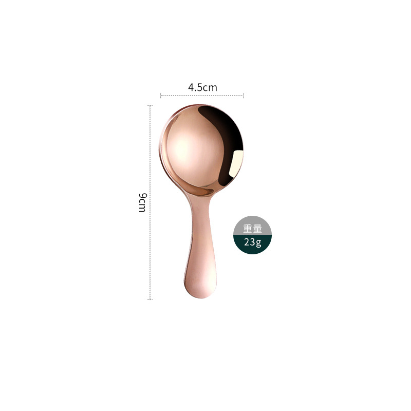 손잡이가 짧은 티스푼(로즈골드)