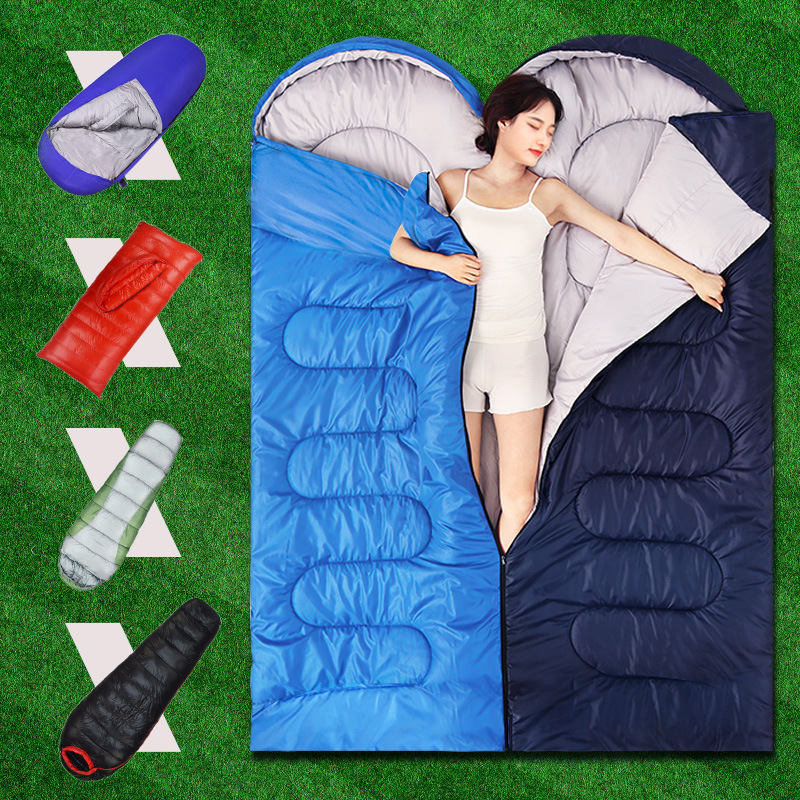 工厂代发信封睡袋 户外成人睡袋 中空棉睡袋厂家直销sleeping bag