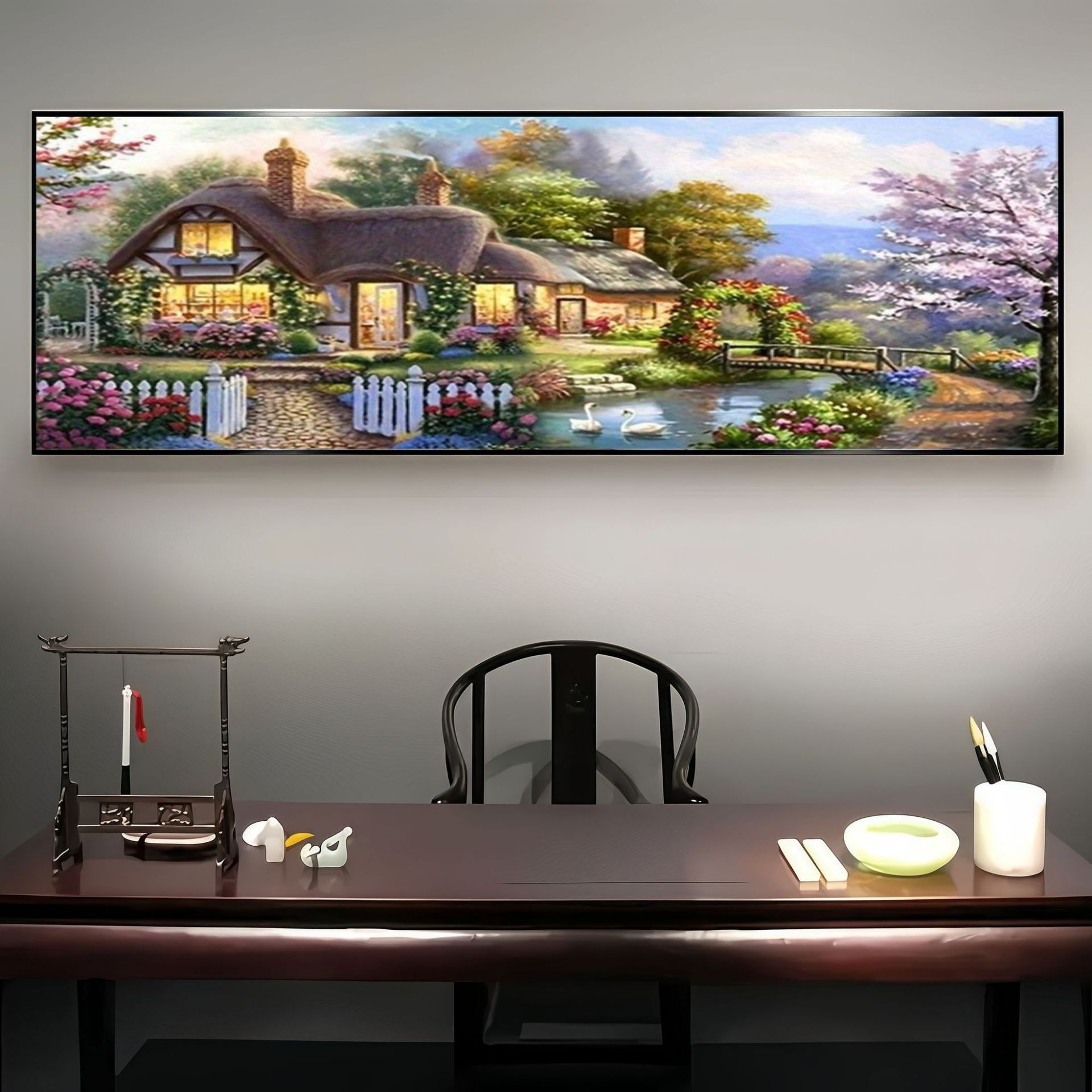 Transfronterizo Amazon pintura de diamantes fábrica de explosión venta directa pintura de diamantes DIY paisaje decoración pintura colgar paquete de herramientas '