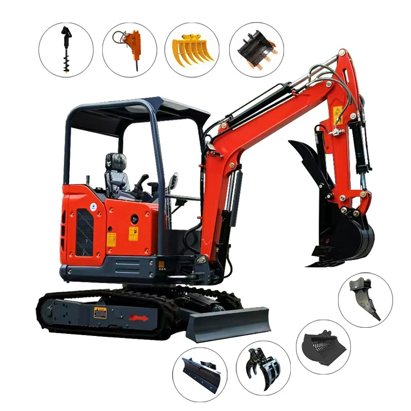 Маленький экскаватор, бытовая копательная машина, сельскохозяйственная микрокрюковая машина для сада, многофункциональный микроэкскаватор, завод вспомогательного оборудования