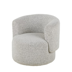 Italian Mid-Century Wabi-Sabi Creamy Deep Space Gray Single Casual Chair Modern Internet Famous Minimalist Bedroom Hotel Sofa Chair 