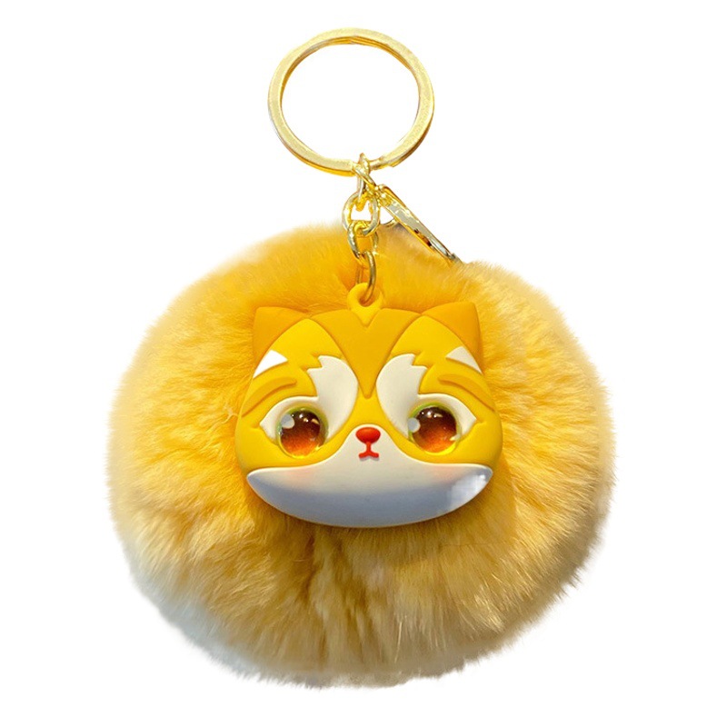 Original de dibujos animados puqi maullido serie llavero creativo Lindo bolso colgante coche colgante cadena llavero