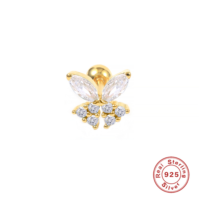 Title 3, Crown Moon Star Lightning Constellation Stud Ea...