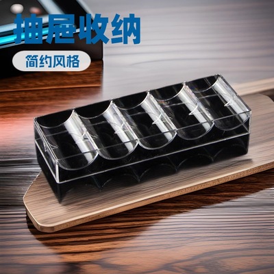 Acrylic transparent Chips Box With cover Tray storage box base Chess and card room dustproof non-slip household Swing sets commercial