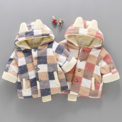 儿童可爱宝宝棉衣加绒加厚外套厂家直销一件代发幼儿保暖|ms