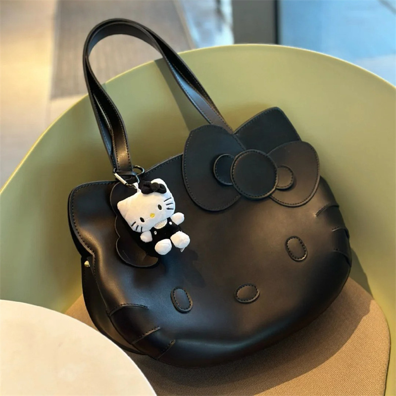 Bolso de dibujos animados lindos bolso de hombro arco Kitty bolso de gimnasio portátil bolso de viaje sin envío al por mayor