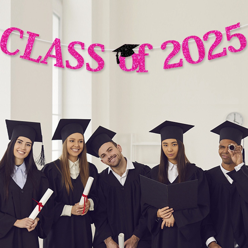 Fabricantes al por mayor decoración de fiestas de graduación Laqi Lahua class of 2025 Laqi suministros de decoración de temporada de graduación