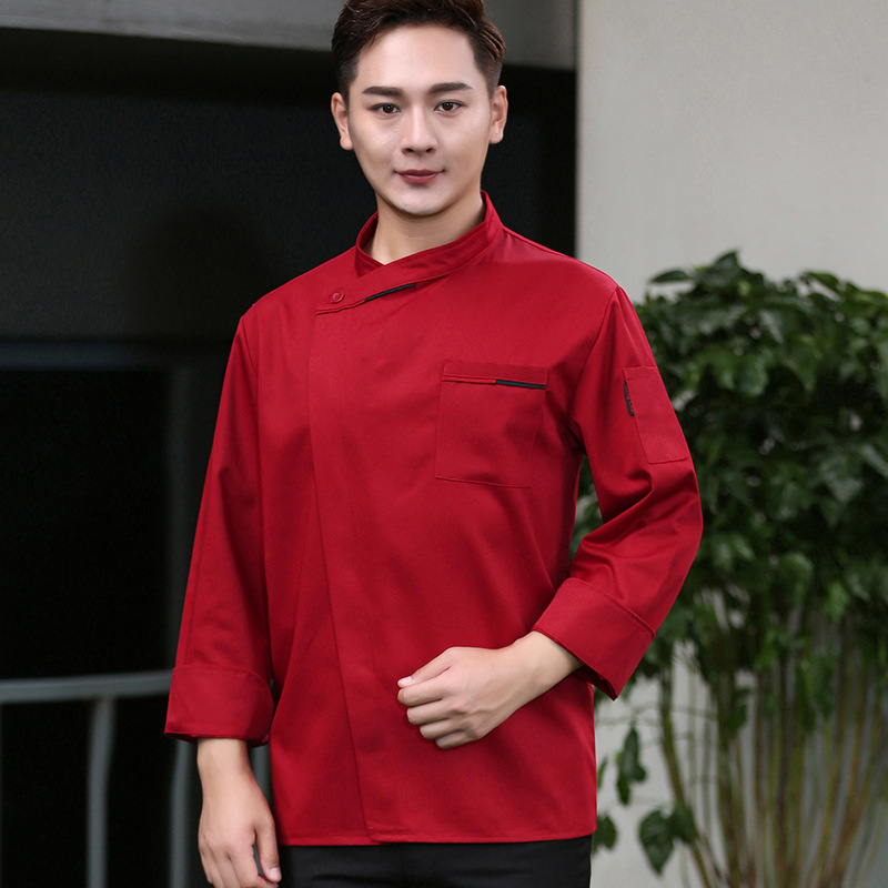 French chef overalls long sleeve men's hotel restaurant kitchen breathable sweat absorbent summer chef clothing short sleeve women wholesale