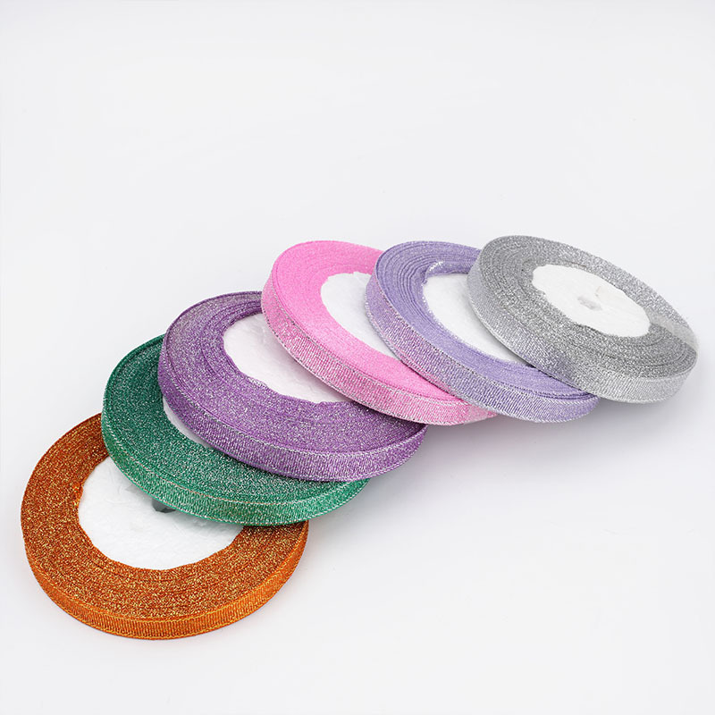 厂家供应1CM彩葱带金银带糖盒包装小花DIY辅料礼品包装织带