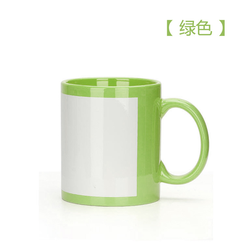 Taza cerámica luminosa al por mayor, transferencia térmica, cambia color