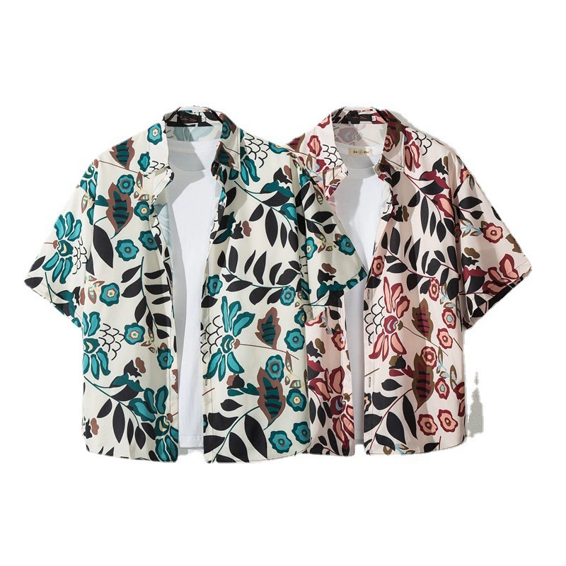 Beach shirt, quick dry set, plus size, with short sleeve