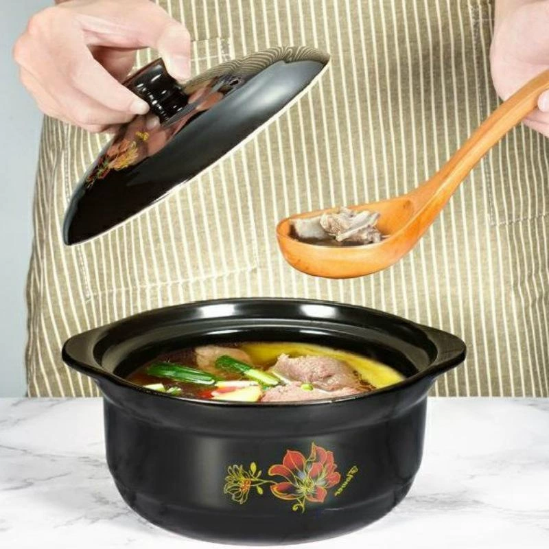 Кастрюля для приготовления пищи для тушения дома с жаропростой кастрюлей, казан для рагу, можно использовать для коммерческих плит и приготовления супов