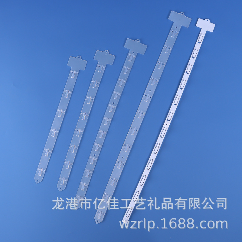 Manufacturer Pp Hanging Strip Advertising Transparent Plastic Snack Hanging Card Custom Supermarket Ready-Made Hanging Strip Shelf Snack Display