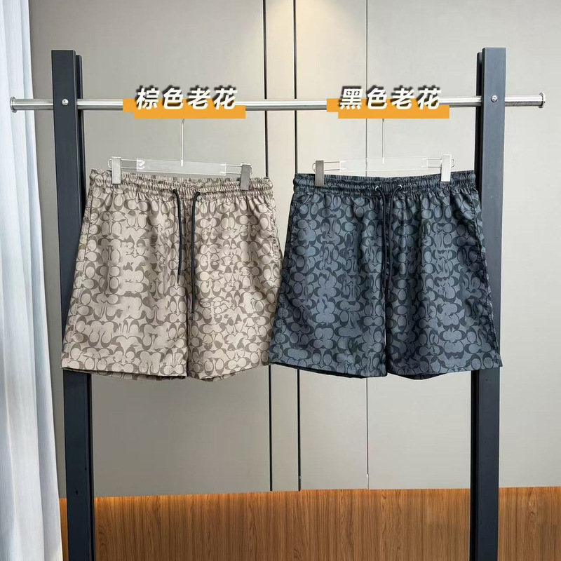 26 Summer Ch Koujia's New Business Casual Classic Monogram All-Over Printed Woven Shorts Five-Quarter Pants