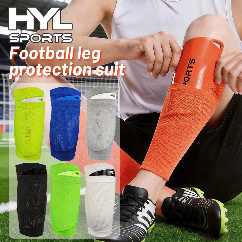 Football Shin Guard Set with Insertable Shin Pads, Breathable Elastic Breathable Football Shin Guard Inserts in Stock