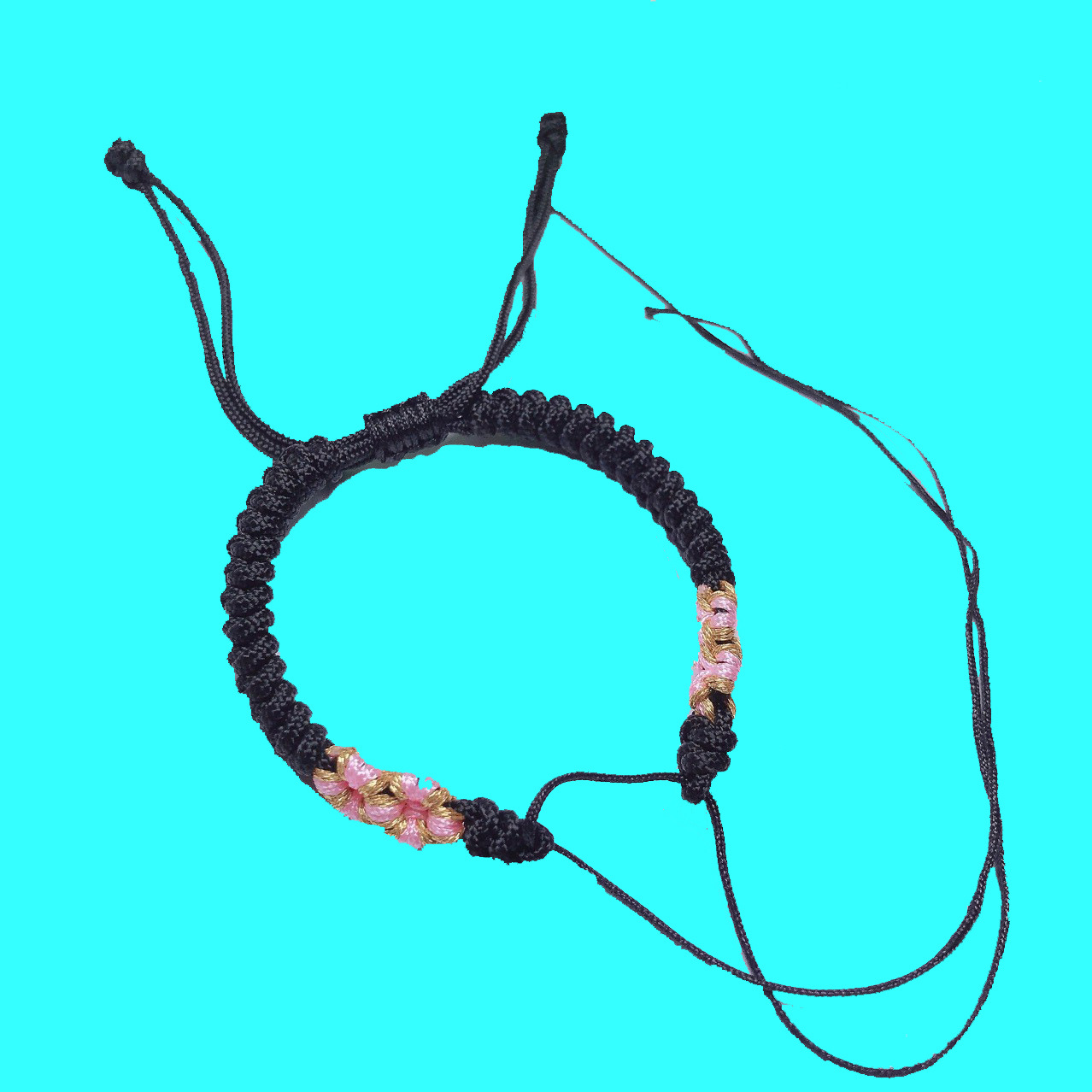 Handmade DIY Multi-Color Braided Safety Buckle Hand Rope Semi-Finished Red Rope Braided Rope Bracelet Rope Wearable Transfer Beads Braided Beads