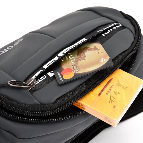 Cross-border men's waist bag new outdoor leisure sports cross-body chest bag large capacity business phone coin purse wholesale