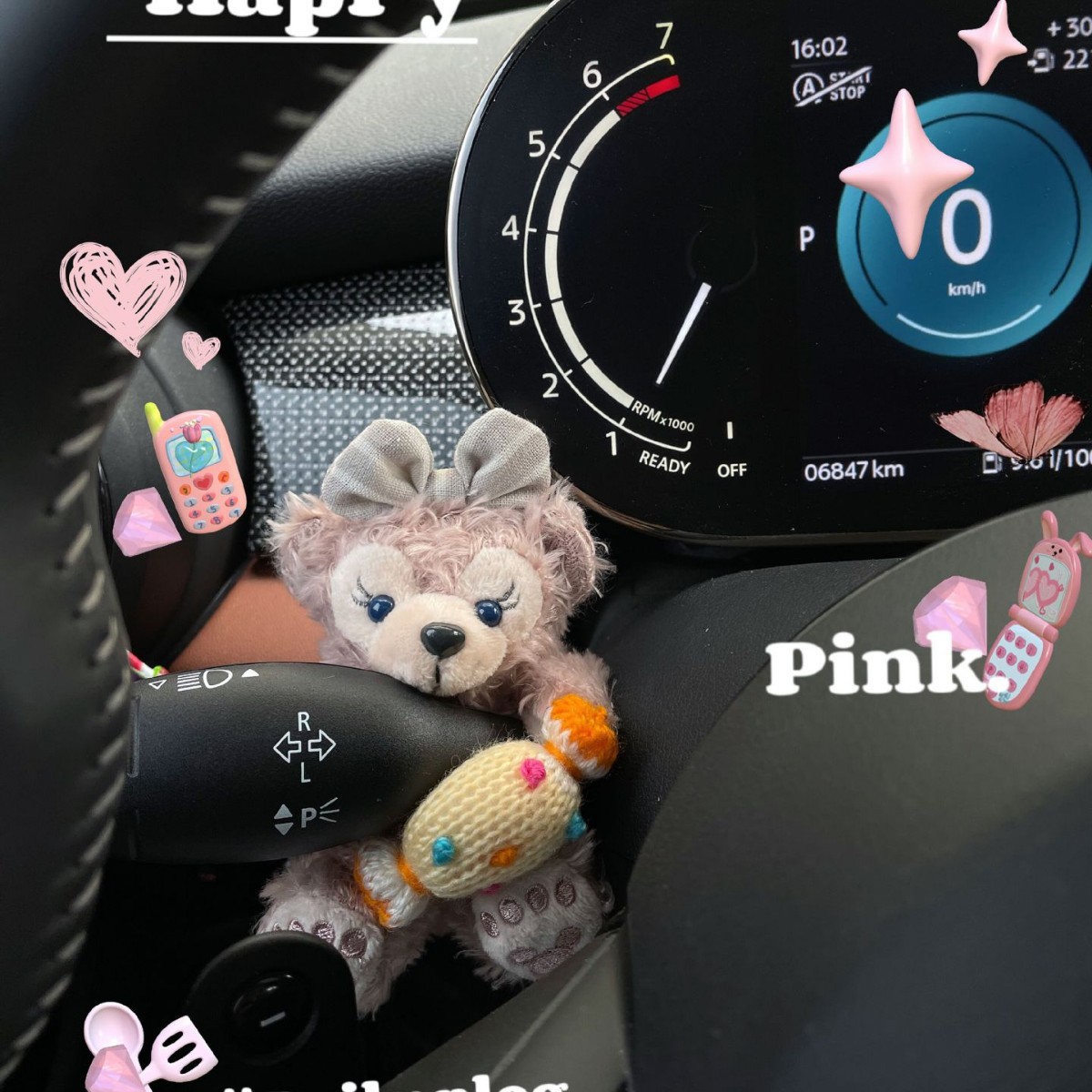 Cute cocinero perro personalidad portador cubierta de luces de dirección cubierta de limpiaparabrisas de chicas corazón de chicas interior de automóviles hecha a mano