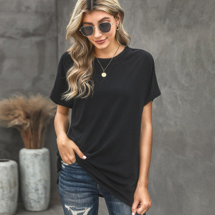 short-sleeved summer new solid color t-shirt NSSI48501