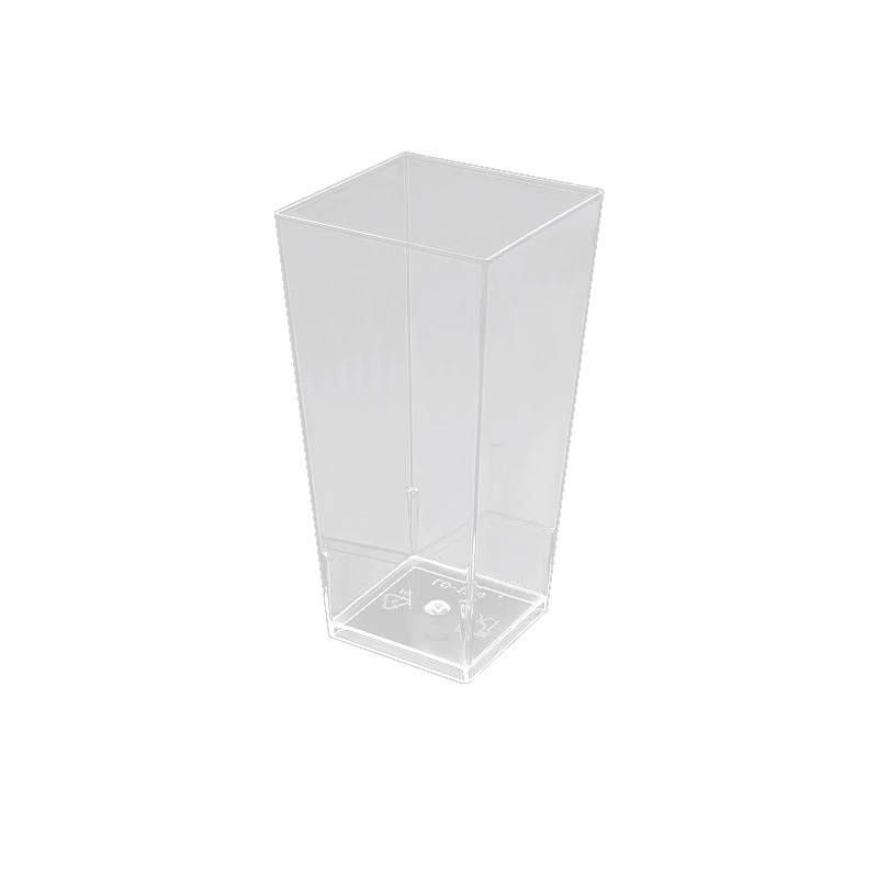 Новый толще трапецеидальный прямой одноразовый десертный муссовый Cup PS жесткий пластиковый стакан молочный замороженный пудинг инъекция пластиковый стакан