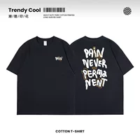 เสื้อยืดผ้าฝ้ายสองหน้า หน้าร้อน ยูนิเซ็กซ์ อ oversize แขนสั้น นุ่มสบาย