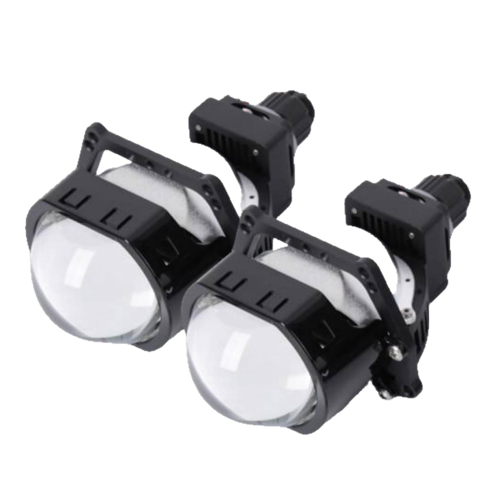 Ventas calientes de nuevo FL01 cuadrado LED doble lente del faro del automóvil doble taza de lámpara delantera cerca de todo el mundo