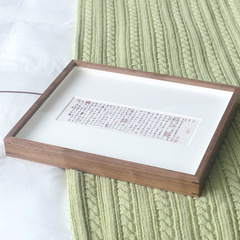 黑胡桃加厚畫框立體標本中空相框裝裱實木框diy打印照片掛牆