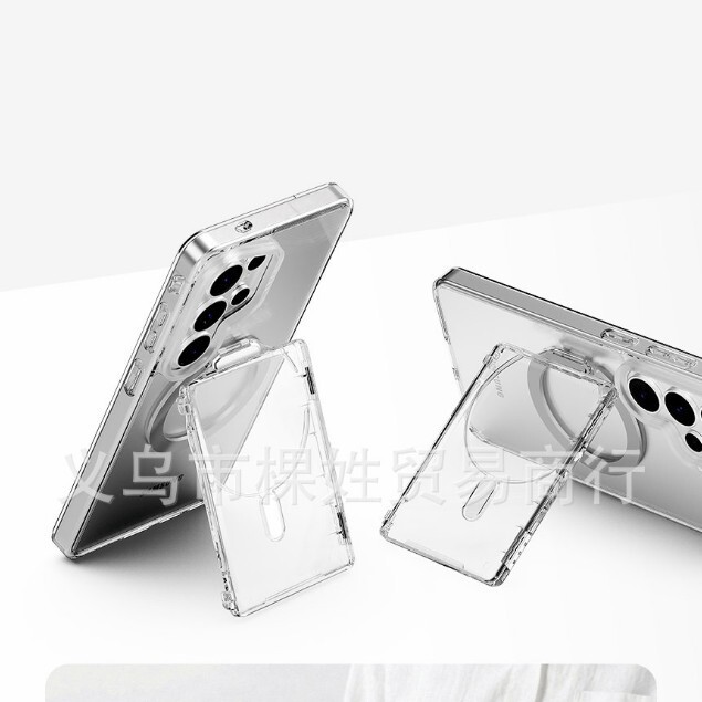 Magnetic Card Holder Suitable for Apple 18Pro Magsafe Bank Cards and Id Cards, Transparent Magnetic Card Holder Storage