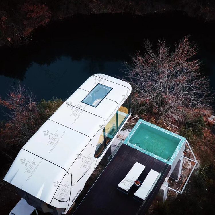 Diseño y construcción de nueva experiencia tecnológica Tipo B & B stand de ventas móviles cafetería decoración del paisaje