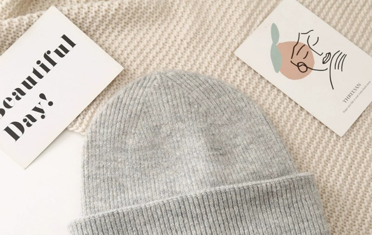 Trendy Knitted Winter Beanie Hat For Men Warm Wool Skullies_voghion.com