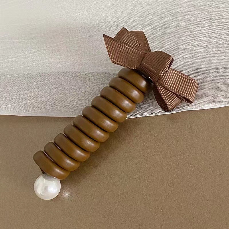 Línea telefónica trenzada transfronteriza, anillo para el cabello, perla, cabello trenzado recto, artefacto femenino, cola de caballo alta, burbuja, cabello trenzado, cuerda, accesorios para el cabello