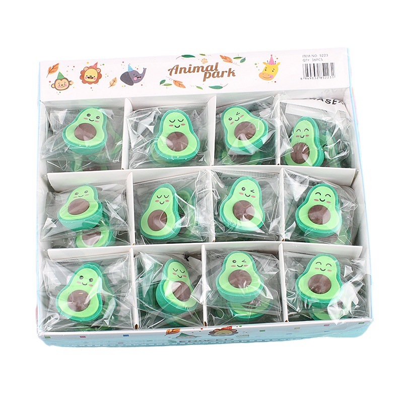 Borrador de aguacate, papelería escolar, regalo para niños y estudiantes