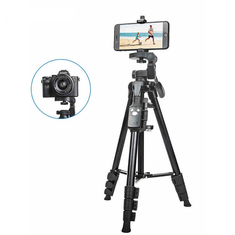 Yunteng 6108 мобильный телефон Bluetooth камера пульт дистанционного управления штатив для селфи универсальная беззеркальная камера портативный штатив