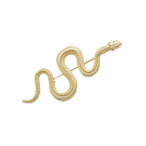 New fashion brooch for men and women, creative pin, Xiao Yi snake-shaped badge tie pin, suit retro personalized accessories