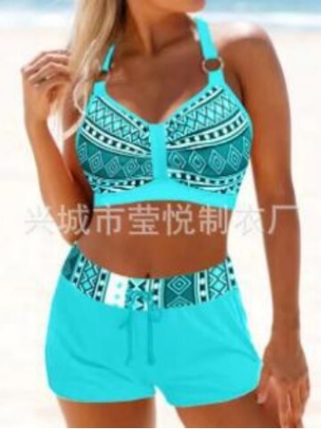 Retro sexy split beach swimwear