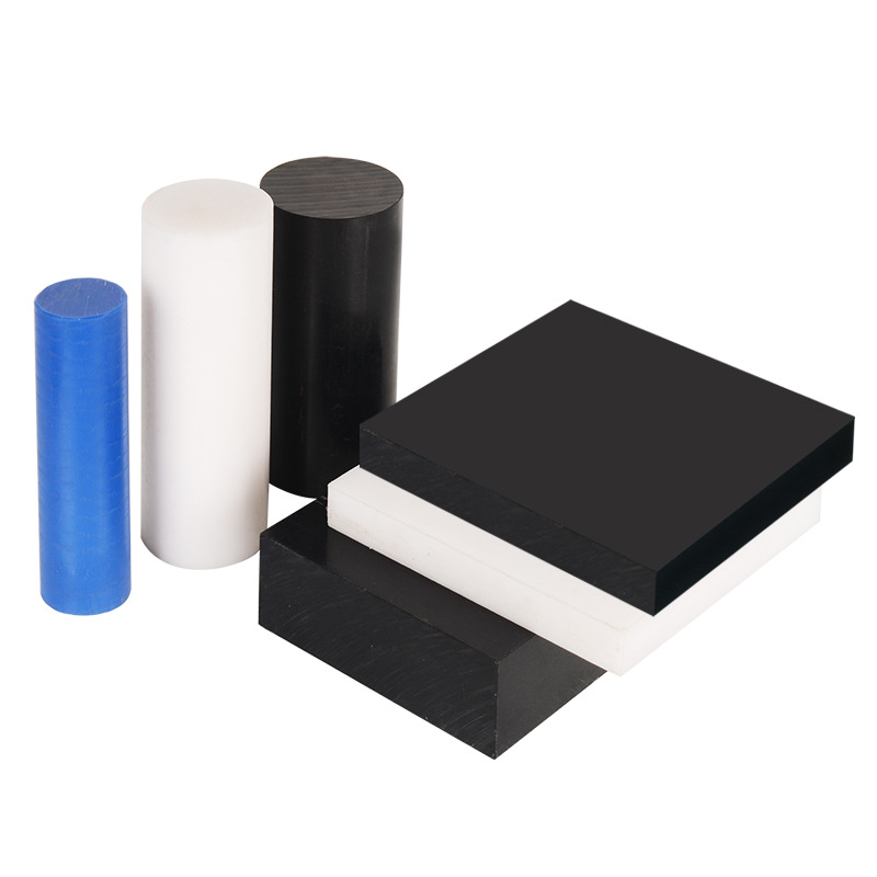 白色黑色蓝色PA66尼龙板耐磨含油MC901棒+玻纤POM赛钢板硬塑胶板