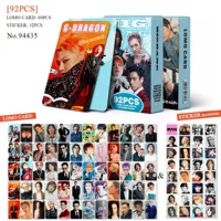 Специальное предложение: набор из 92 фотокарт G-Dragon, фото BIGBANG, коллекционные KPOP LOMO фотокарты в наличии
