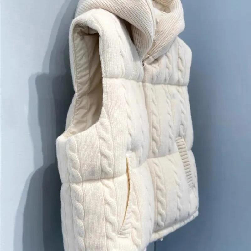 Women's Clothing New autumn and winter women's clothing hooded Warm jacket cotton jacket short vest cotton jacket top slim temperament trend_voghion.com
